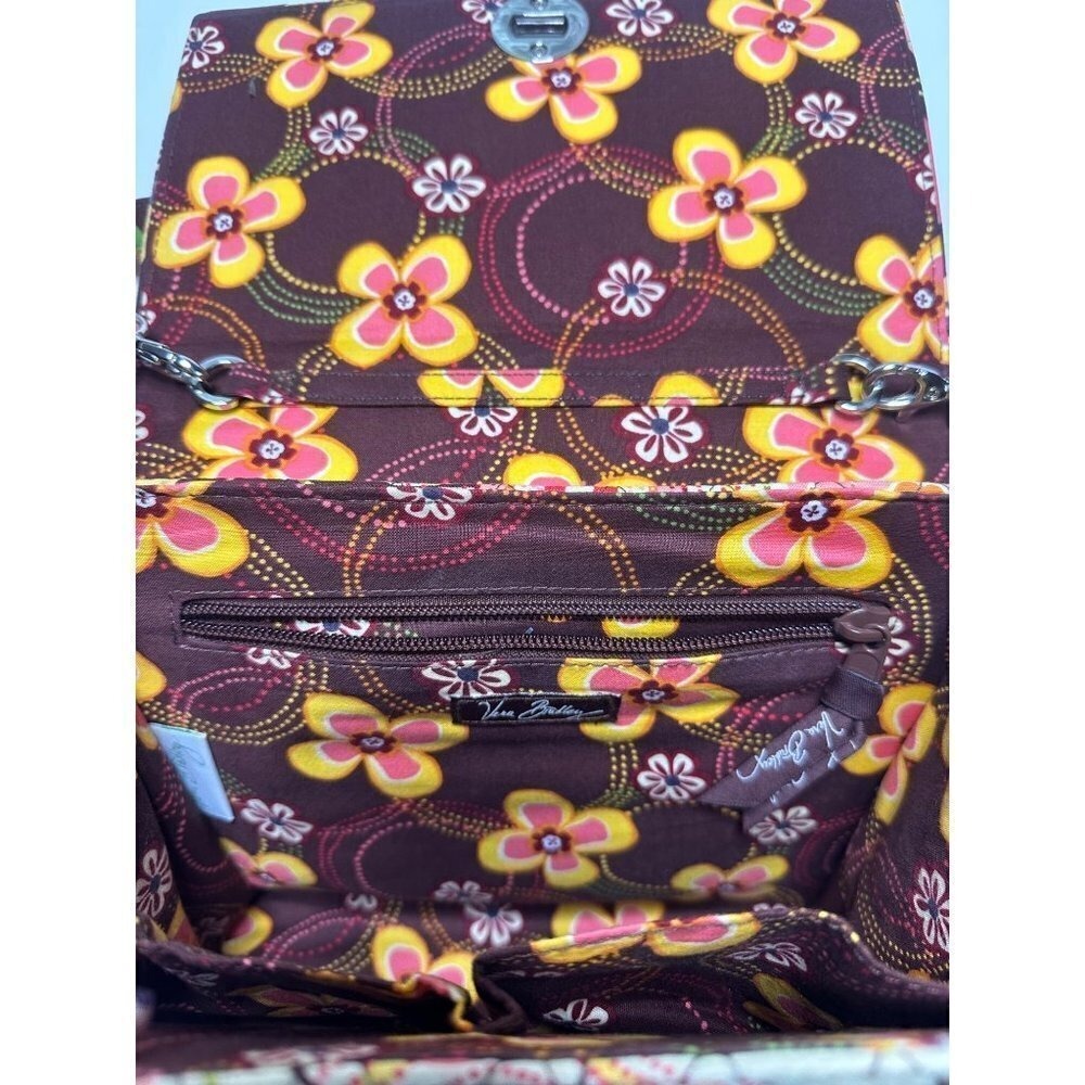 Vera Bradley Sun Valley Quilted Cotton Turn Lock Crossbody Bag Floral Print - Picture 10 of 10